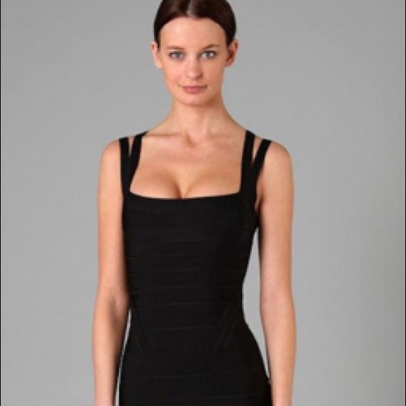 Black bandage midi dress, (Private Label) - Picture 3 of 8